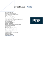 lirik first love.docx