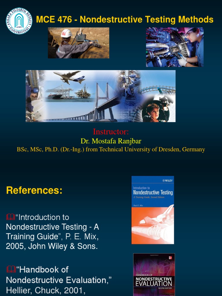 529lecture 1 Non Destructive Testing | PDF | Gamma Ray | Nondestructive ...