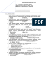 Soal Pretest Komitmen Mutukaltara