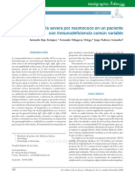 Sepsis Severa Por Neumococo en Un Paciente Con Inmunodeficiencia Común Variable