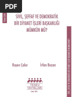 Sivil Şeffaf Demokratik Diyanet Mümkün Mü