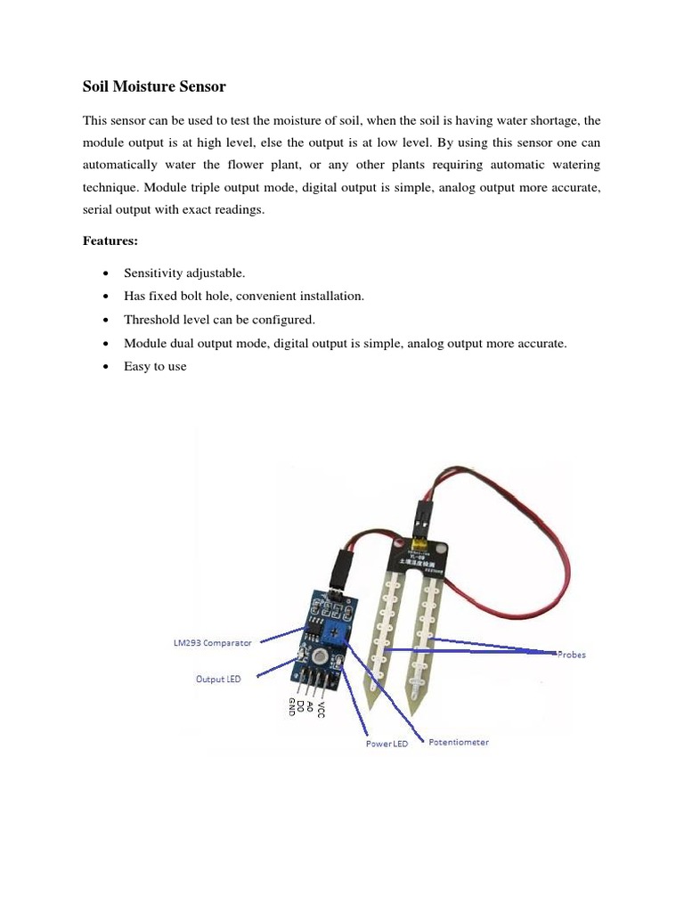 Soil Moisture Sensor PDF