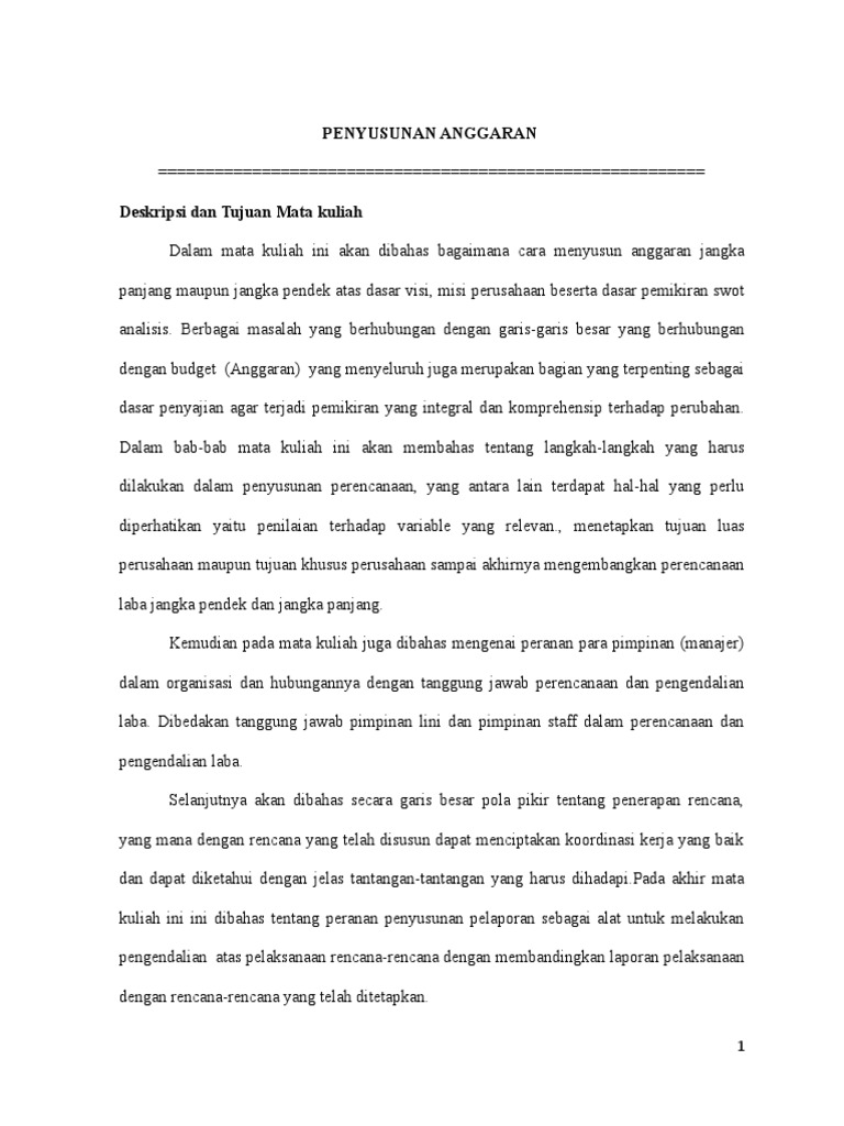 Modul Penganggaran Pdf