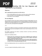 Practical 4: Modeling UML Use Case Diagrams and Capturing Use Case Scenarios