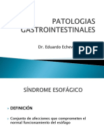 Síndromes y Patologías Gastrointestinales