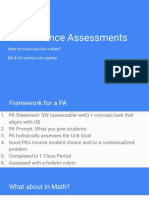 Performance Assessments 6