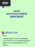 Lean Manufacturing Principles