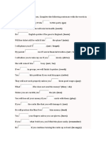 First Conditional Exercises