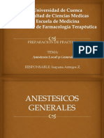 Anestesicos Generales y Locales