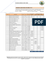 Calculo de Flete Adicional de Obra #01