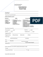 Facility Use Request Form