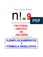 Factorial inequívoco de Ashero