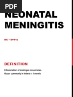 Neonatal Meningitis