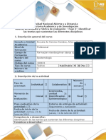 Guía de Actividades y Rúbrica de Evaluación-Fase 2- Identificar Las Teorías Que Sustentan Las Diferentes Disciplinas