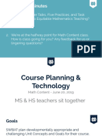 Thursday June 20 2019 - Course Planning Technology