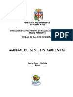 Manual de Gestión Ambiental Departamental Santa Cruz 2006