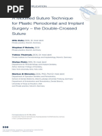 A Modified Suture Technique For Plastic Periodontal and Implant Surgery - The Double-Crossed Suture PDF