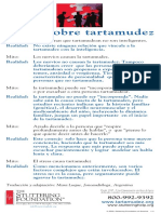 Folleto de Mitos de Tartamudez PDF