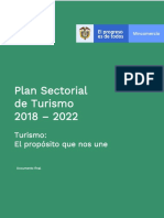 Plan Sectorial de Turismo 2018-2022