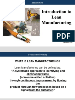 Introduction To Lean Manufacturing: by Rakesh G R