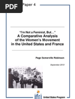 Download Im Not a Feminist But a Comparative Analysis of the Womens Movement in the United States and France by IFRI SN41464204 doc pdf