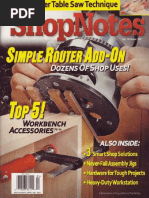 ShopNotes #100 - Ultimate Router Table | PDF | Screw | Woodworking