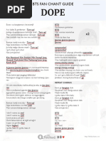 Bts Dope Lyrics Fanchant