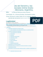 Enciclopedia Del Derecho y Las Ciencias Sociales LEGITIMIDAD