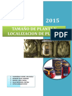 Tamaño de Planta Trabajo PPT Lastra - Monigote