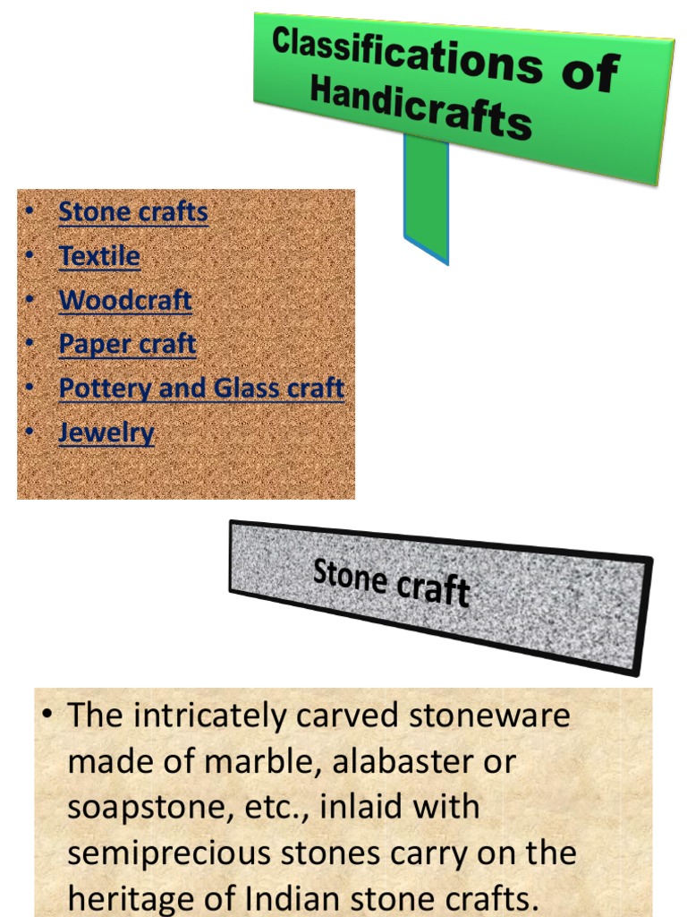Types of Handicrafts Explained | PDF