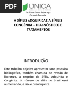 A Sífilis Adquiridae a Sífiilis Congênita