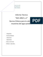 Informe NCH409