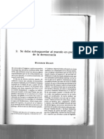 Woodrow Wilson - Se Debe Salvar El Mundo en Pro de La Democracia PDF