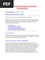 CONCEITOS ELEMENTARES DE ESTATÍSTICA