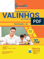 Edital de concurso para professor em Valinhos