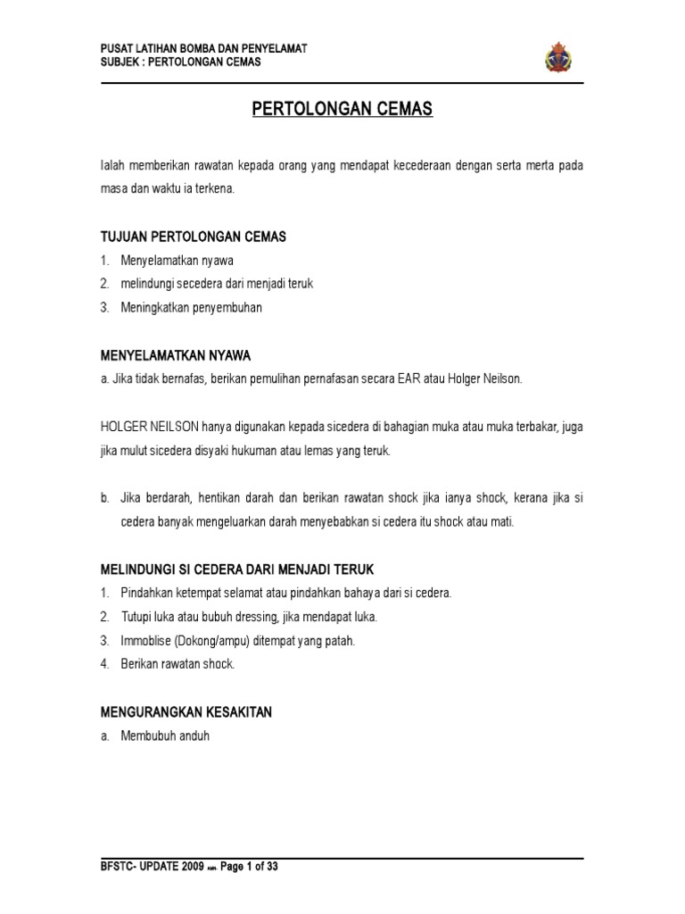Pertolongan Cemas Pdf