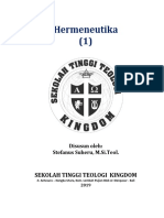 Diktat Hermeneutika (1) 2019 STT Kingdom