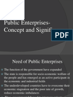 Public Enterprises - Concept and Significance