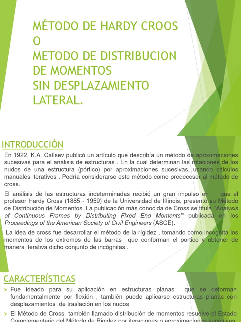 Exposicion Metodo de Croos | PDF | Análisis | Ingeniería mecánica