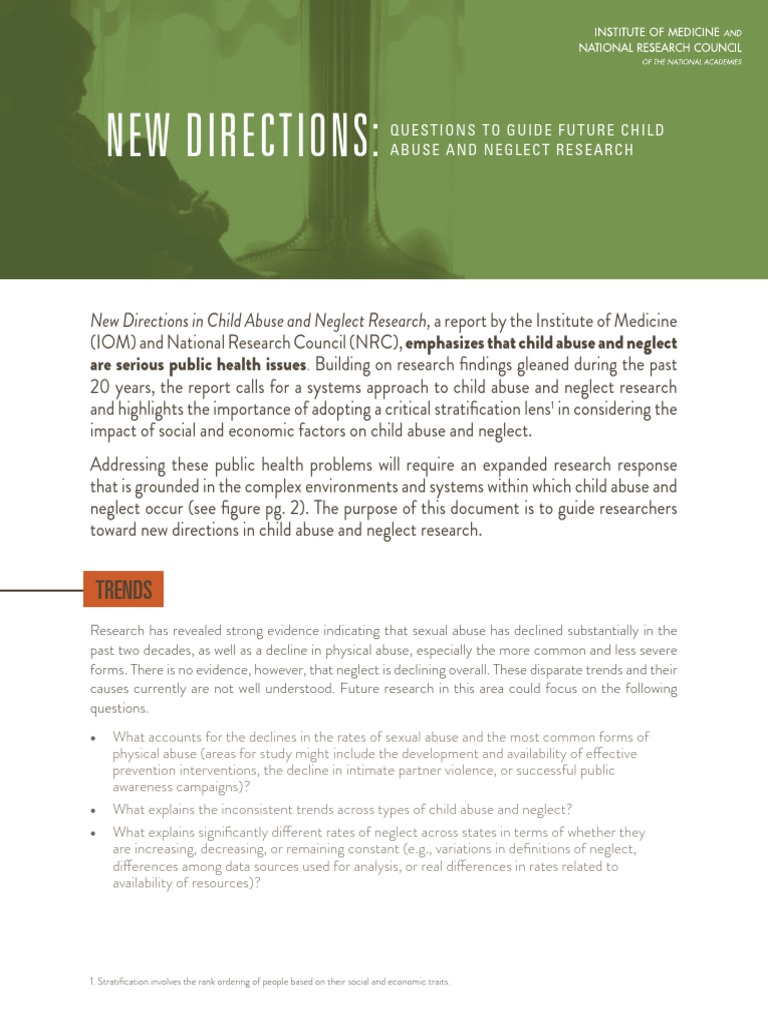 Future Directions in Child Abuse Research | PDF | Child Neglect | Child ...