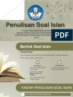 Penulisan Soal Isian 2019