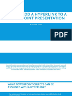 How To Add A Hyperlink To A PowerPoint