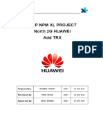 Mop NPM XL Project North 2G HUAWEI Add TRX: Prepared By: Reviewed By: Approved by