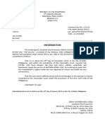 LEGAL FORMS Assignment Criminal Information Sample