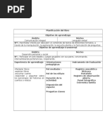 Planificación Del Libro