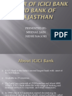Merger of Icici Bank and Bank of Rajasthan