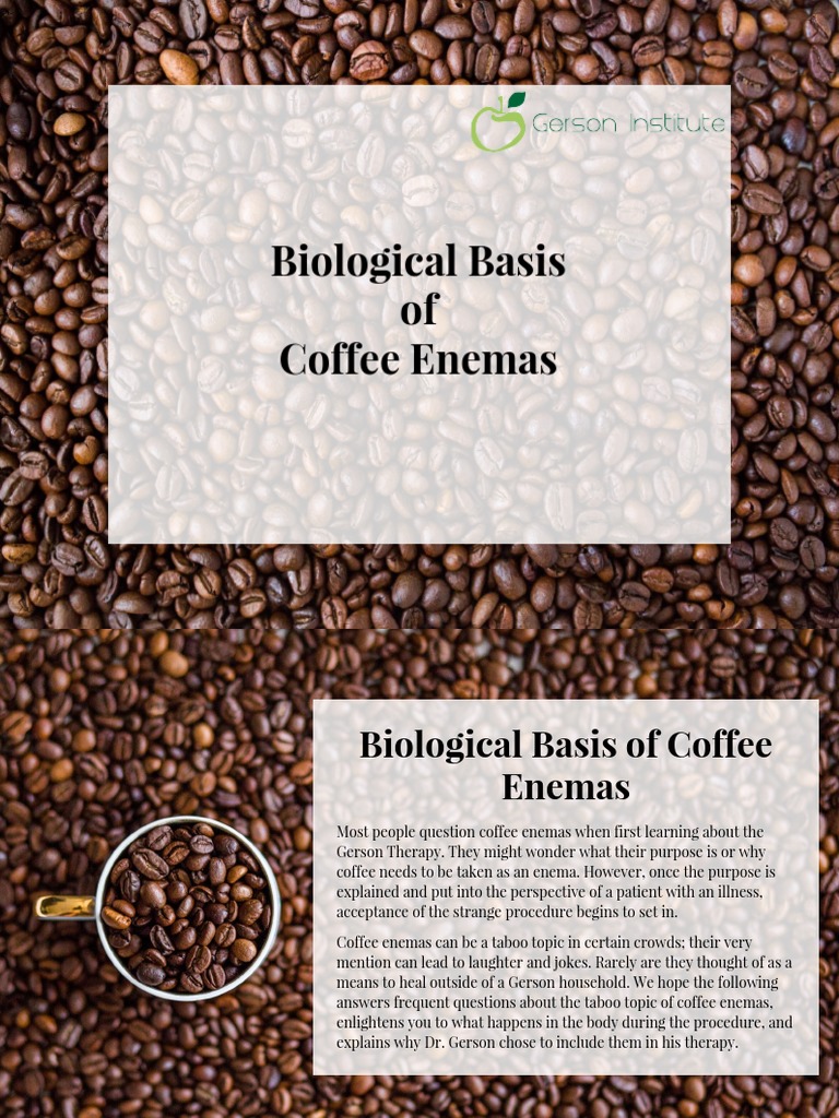 Biological Basis of Coffee Enemas PDF PDF Bile Liver