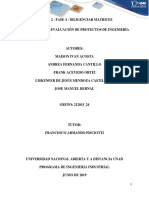 Diligenciar matrices para la gestión de proyectos