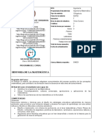 SH702 - Historia de La Matemática