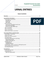 Journal Entries User Guide
